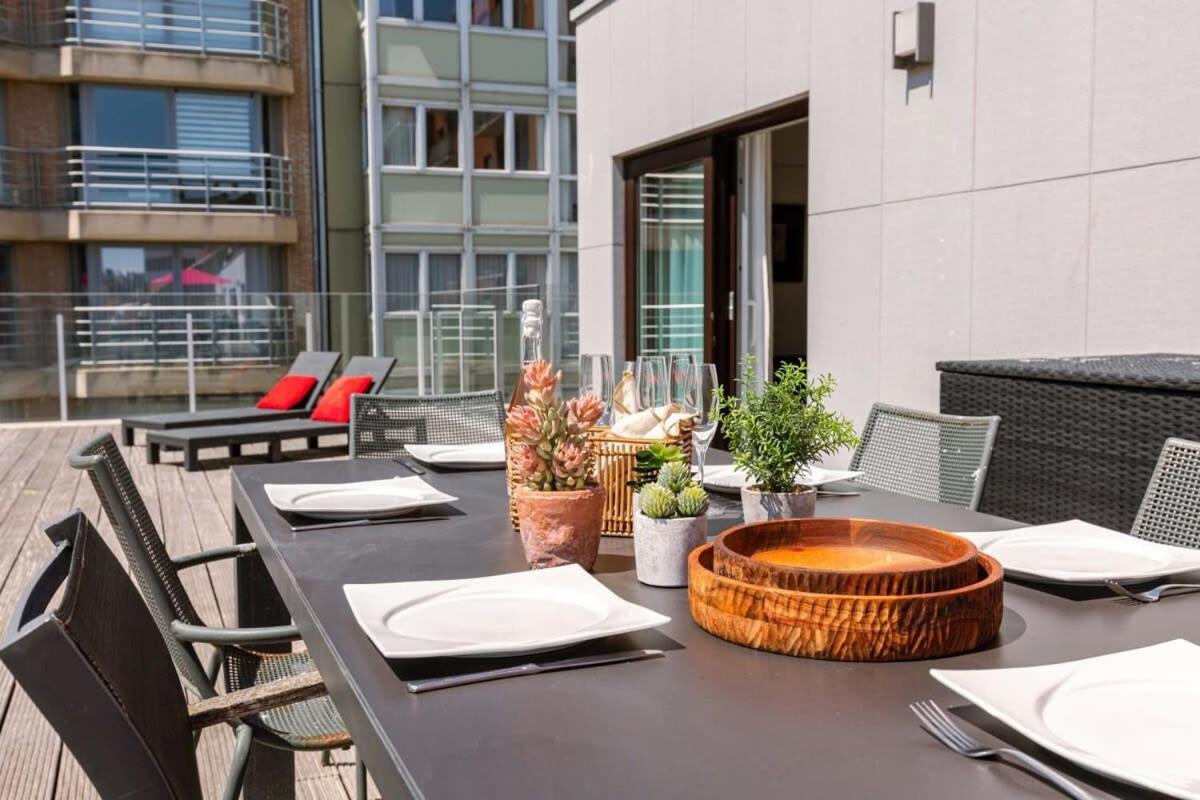 Huswell - Sunny Apartment In Knokke-Heist With Big Terrace Exterior foto